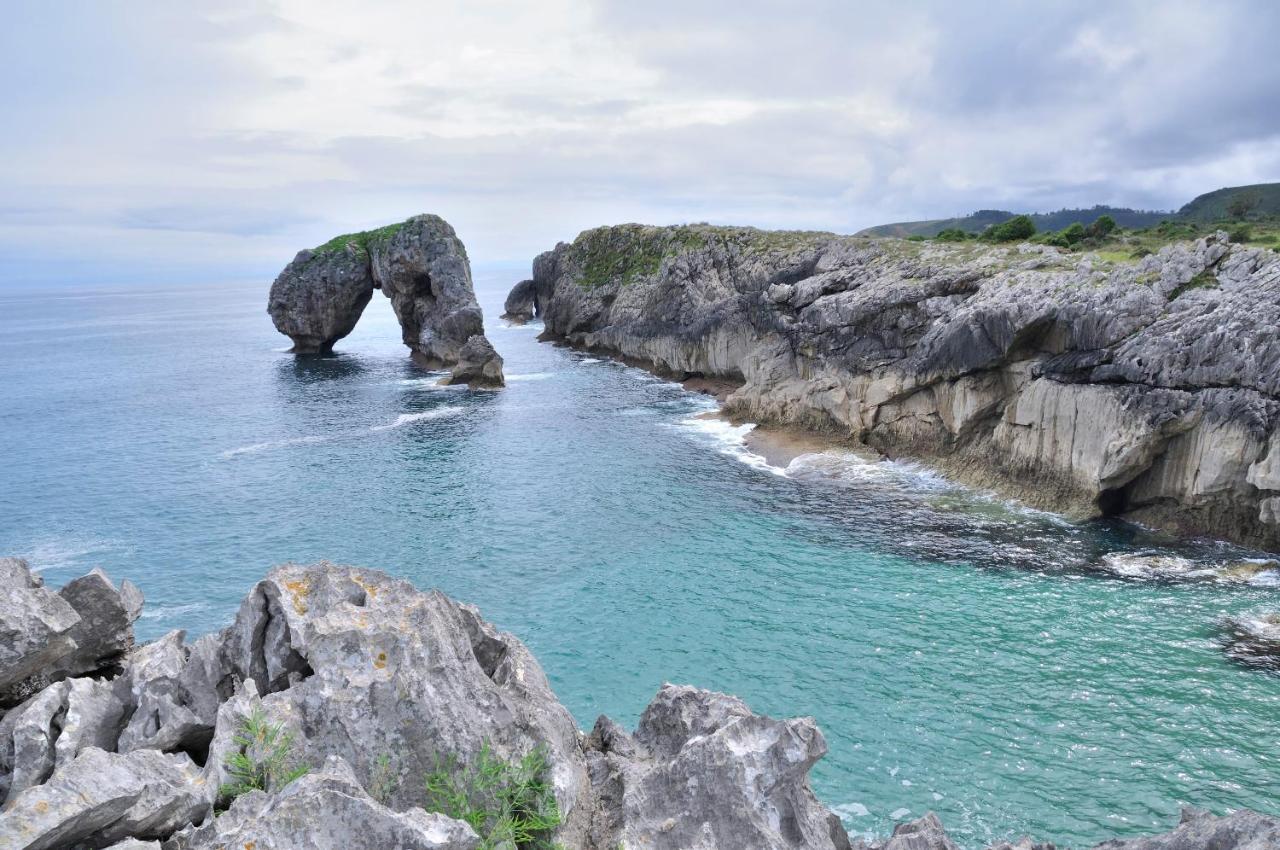 Casa Rural Las Fraguas Llanes, Gulpiyuri, Bufones Eksteriør billede