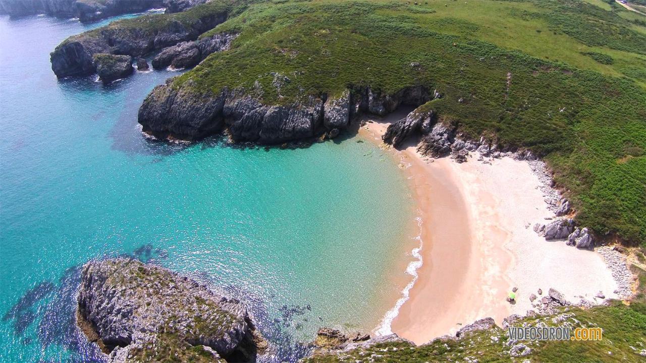 Casa Rural Las Fraguas Llanes, Gulpiyuri, Bufones Eksteriør billede